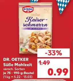 Kaufland DR. OETKER Süße Mahlzeit Angebot