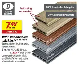 toom Baumarkt WPC-Bodendielen „Exklusiv" Angebot