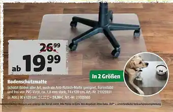 Hagebau Bodenschutzmatte Angebot