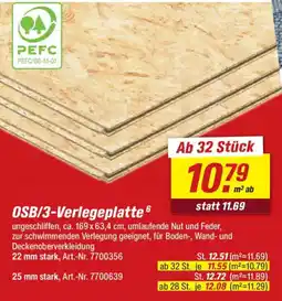 toom Baumarkt OSB/3-Verlegeplatte Angebot