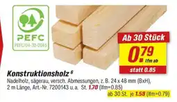 toom Baumarkt Konstruktionsholz Angebot