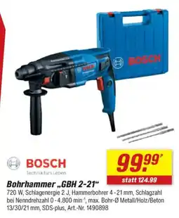 toom Baumarkt BOSCH Bohrhammer,,GBH 2-21" Angebot