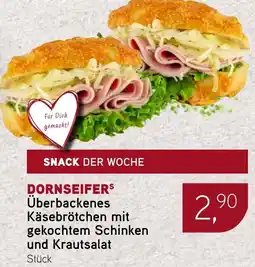 Dornseifer DORNSEIFERS Überbackenes Käsebrötchen mit gekochtem Schinken und Krautsalat Angebot