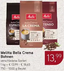 Dornseifer Melitta Bella Crema Bohnen Angebot