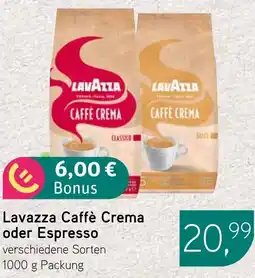 Dornseifer Lavazza Caffè Crema oder Espresso Angebot