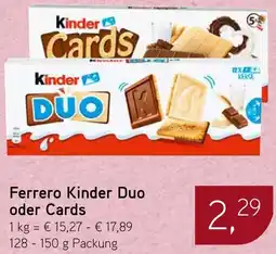Dornseifer Ferrero Kinder Duo oder Cards Angebot