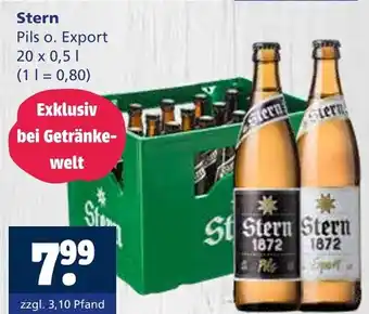 Getränkewelt Stern pils o. export Angebot