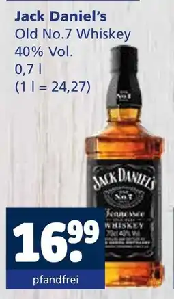 Getränkewelt Jack daniel's old no.7 whiskey Angebot