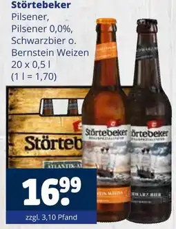 Getränkewelt Störtebeker pilsener, pilsener 0,0%, schwarzbier o. bernstein weizen Angebot