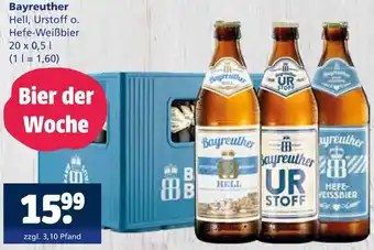 Getränkewelt Bayreuther hell Angebot