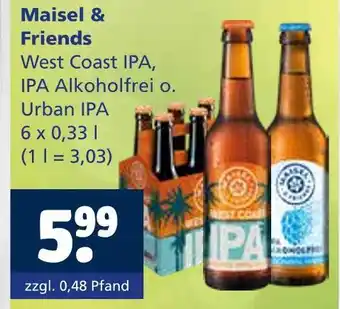 Getränkewelt Maisel & friends west coast ipa Angebot
