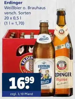 Getränkewelt Erdinger weißbier o. brauhaus Angebot