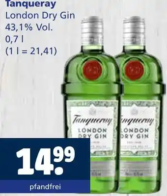Getränkewelt Tanqueray london dry gin Angebot
