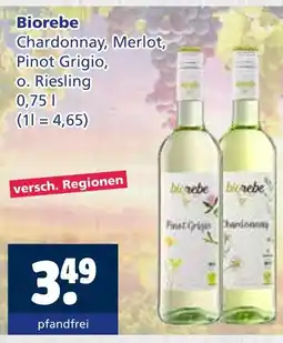 Getränkewelt Biorebe chardonnay Angebot
