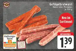 Edeka Nature & respect geflügelbratwurst natur Angebot
