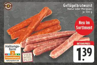 Edeka Nature & respect geflügelbratwurst natur Angebot