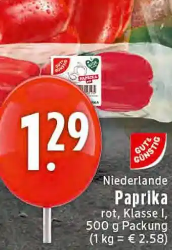 Edeka Gut & günstig paprika Angebot