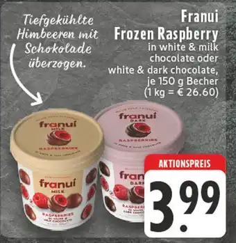 Edeka Franui frozen raspberry milk chocolate Angebot