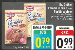 Edeka Dr. oetker paradies creme schokolade Angebot