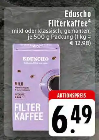 Edeka Eduscho filterkaffee mild Angebot