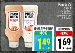 Edeka Papa joe's burger sauce Angebot