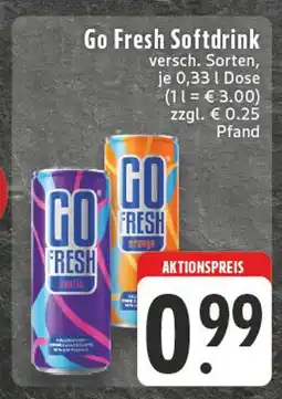 Edeka Go fresh softdrink exotic Angebot