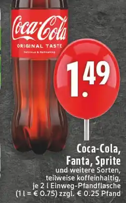 Edeka Coca-cola coca-cola, fanta, sprite Angebot