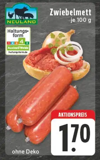 Edeka Neuland zwiebelmett Angebot