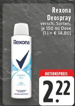 Edeka Rexona deospray Angebot