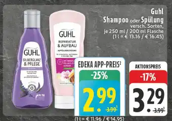 Edeka Guhl silberglanz & pflege shampoo Angebot