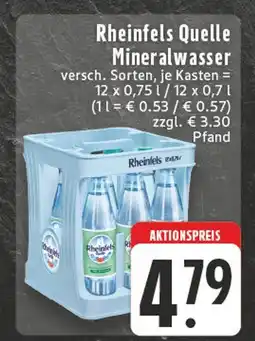 Edeka Rheinfels quelle mineralwasser Angebot