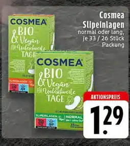Edeka Cosmea bio & vegan slipeinlagen normal Angebot