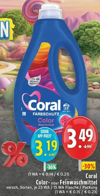 Edeka Coral color waschmittel Angebot