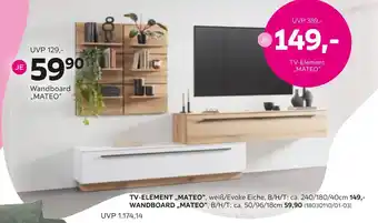 Mömax Tv-element mateo Angebot