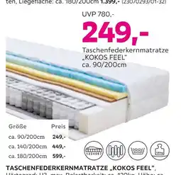 Mömax Taschenfederkernmatratze „kokos feel“ Angebot