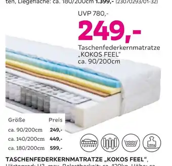 Mömax Taschenfederkernmatratze „kokos feel“ Angebot