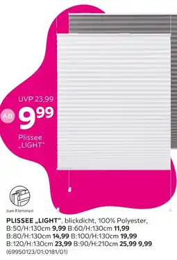 Mömax Plissee 'light' Angebot