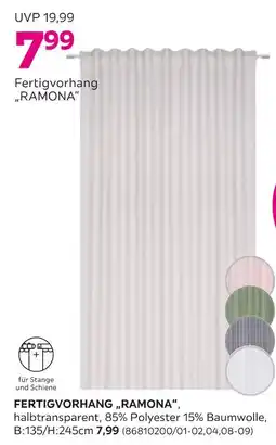Mömax Fertigvorhang ramona Angebot