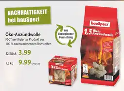 bauSpezi Bauspezi öko-anzündwolle 32 stück Angebot