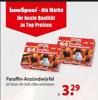 bauSpezi Bauspezi paraffin-anzündwürfel Angebot