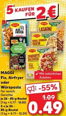 Kaufland MAGGI Fix, Airfryer oder Würzpaste Angebot