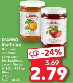 Kaufland D'ARBO Konfitüre Naturrein Angebot