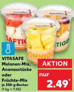 Kaufland VITASAFE Melonen-Mix, Ananasstücke oder Früchte-Mix Angebot