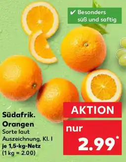 Kaufland Südafrik. Orangen Angebot
