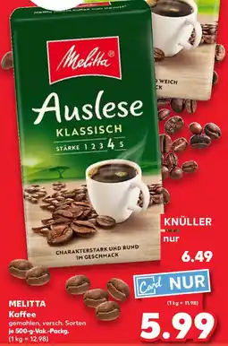 Kaufland MELITTA Kaffee Angebot
