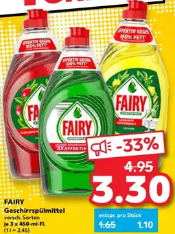 Kaufland FAIRY Geschirrspülmittel Angebot