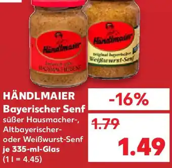Kaufland HÄNDLMAIER - Bayerischer Senf Angebot