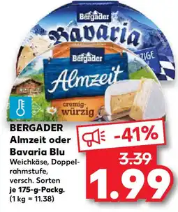 Kaufland BERGADER Almzeit oder Bavaria Blu Angebot