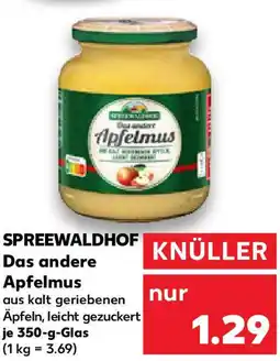 Kaufland SPREEWALDHOF Das andere Apfelmus Angebot