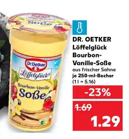 Kaufland DR. OETKER Löffelglück Bourbon- Vanille-Soẞe Angebot